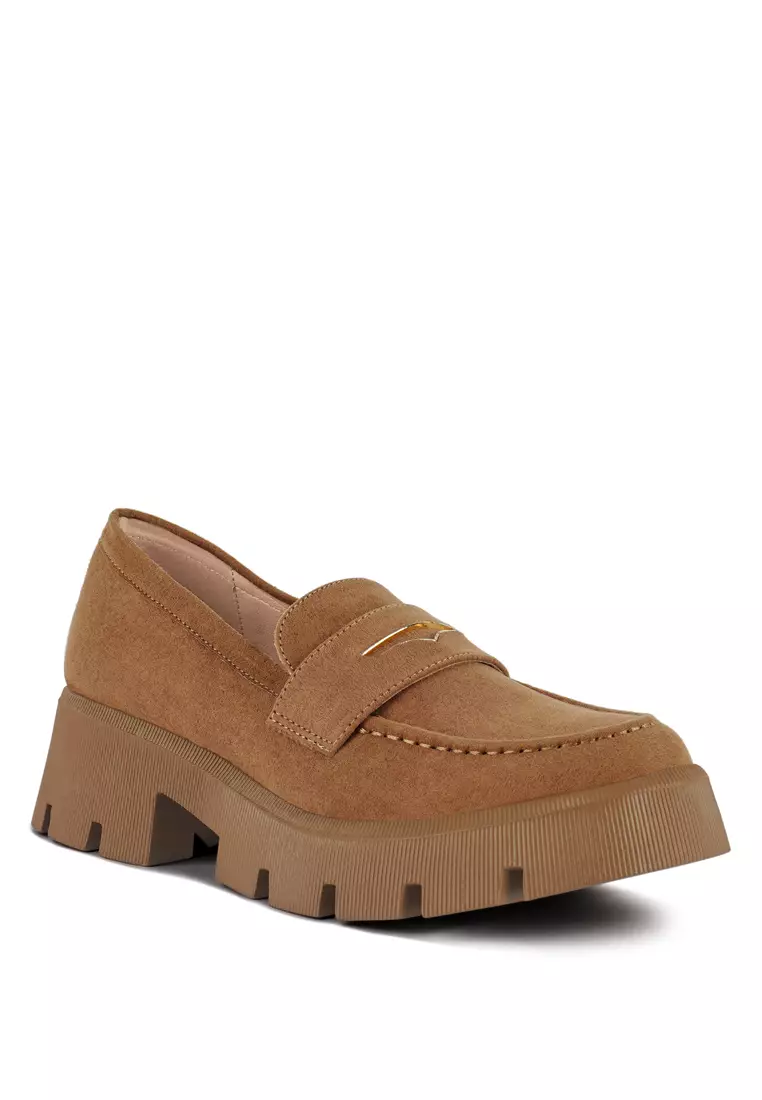 Buy London Rag Tan Micro Suede Chunky Loafers 2024 Online ZALORA