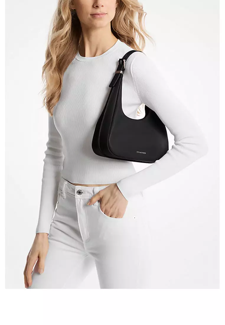 Nolita Small Pebbled Leather Hobo Shoulder Bag