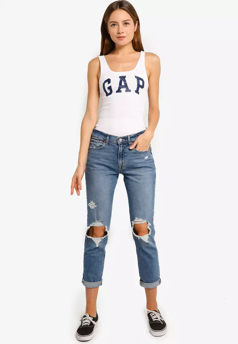 Logo Boyfriend Tank Top
