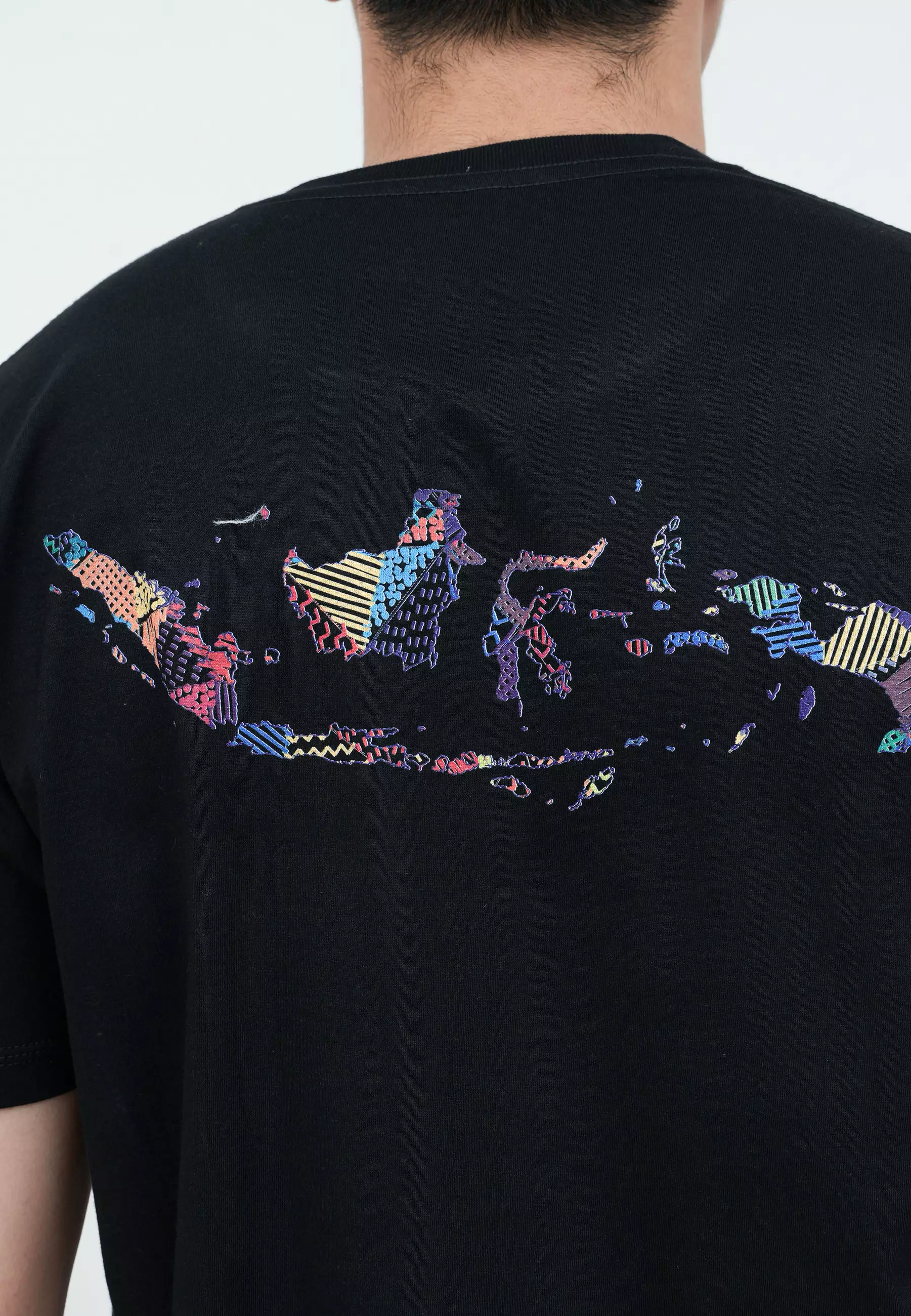 Houseofcuff T-shirt Kaos Hitam Peta Indonesia Tersedia Size S - 4XL