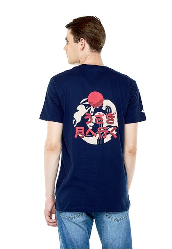 Jual Sideways Usagi Moon Tee Navy Original Zalora Indonesia