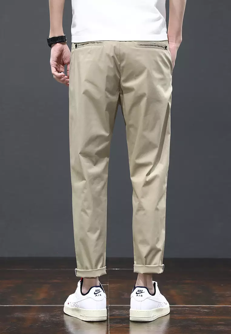 Ice Silk Feeling Cropped Pants AY-L808