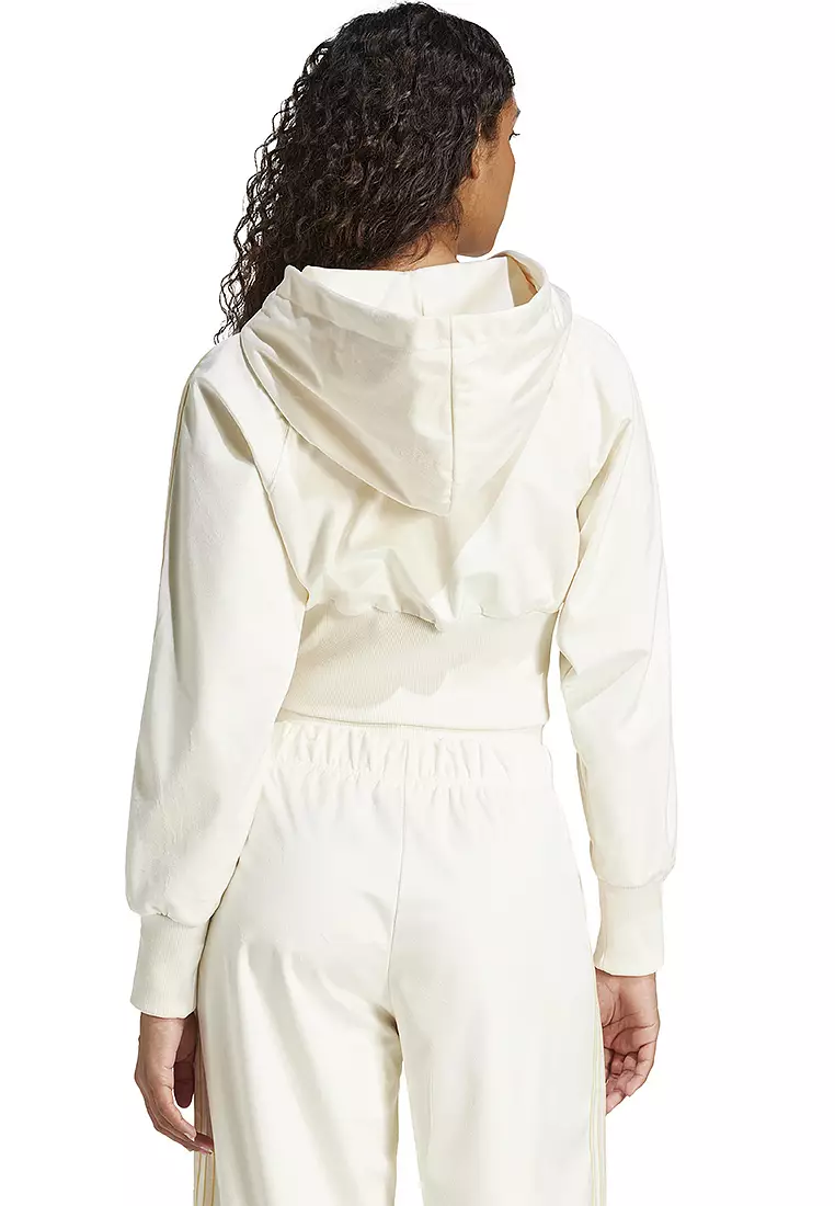 Buy ADIDAS Velour Zip Hoodie Track Top 2025 Online | ZALORA