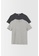DeFacto 灰色 2-pack Short Sleeve Round Neck T-Shirt FCB4DAA5E0CF9FGS_2