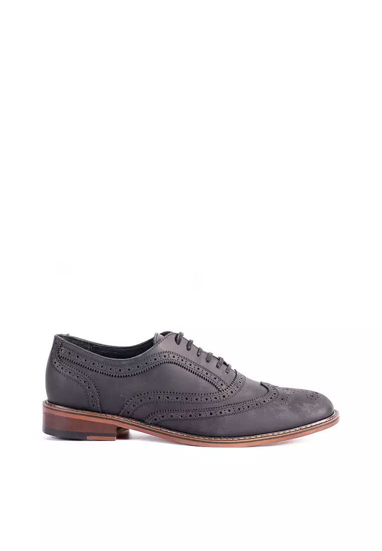 Discount on Bristol Shoes  shoes - SKU: Brenner Black Wingtip Oxford