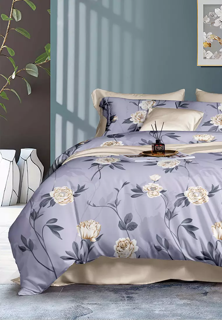 Buy Horgen Faye 100% Silky Smooth Microfine Light Comforter Set ...