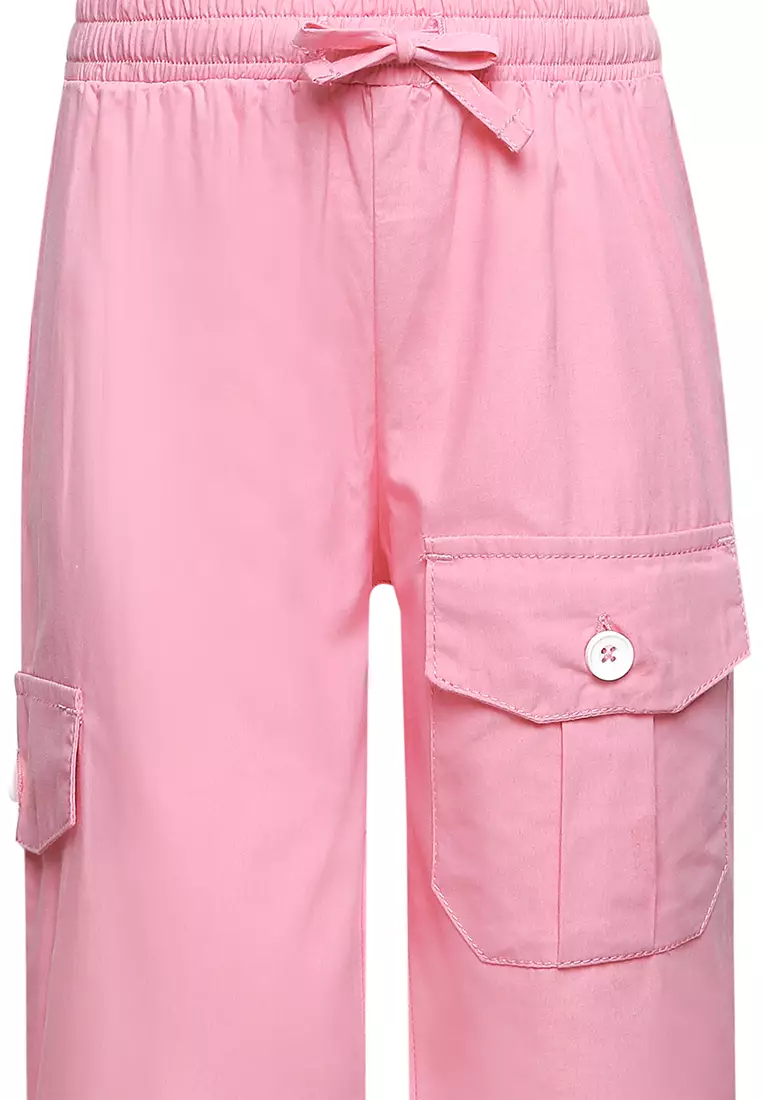 Qna Girl Rodha Celana Kulot Katun Anak Pink