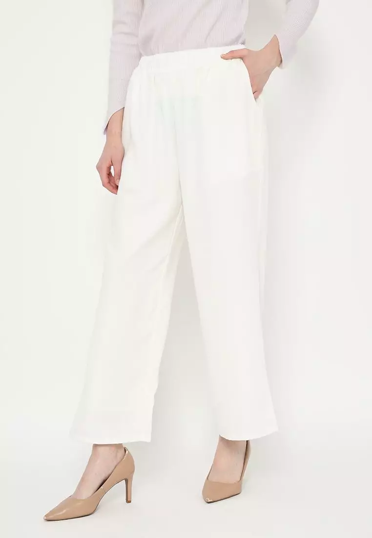 Plain Long Kulot Broken White By Brilliant Girl