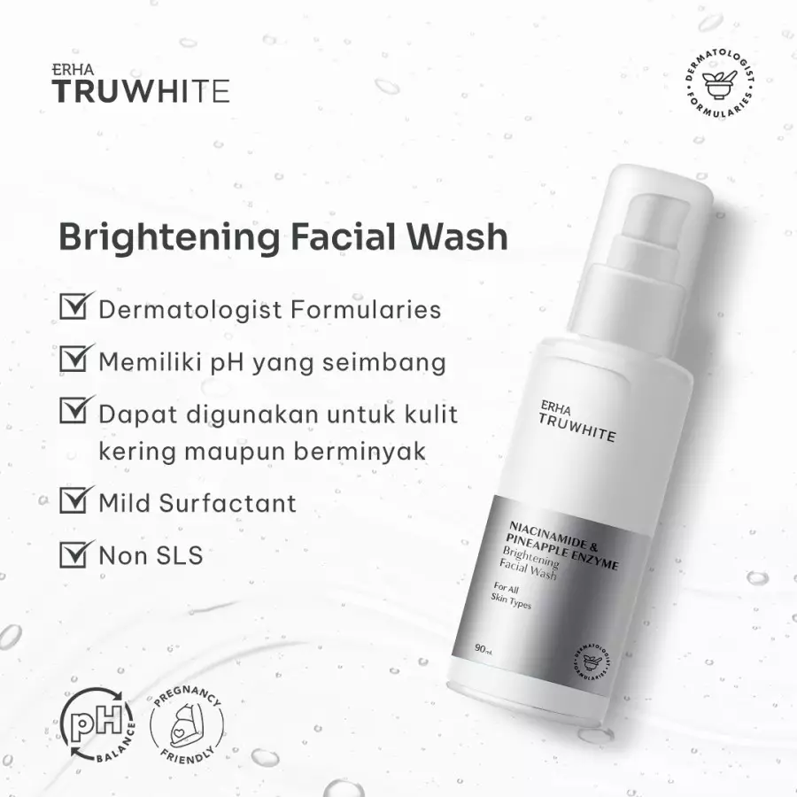 ERHA Truwhite Brightening Facial Wash 90 ml