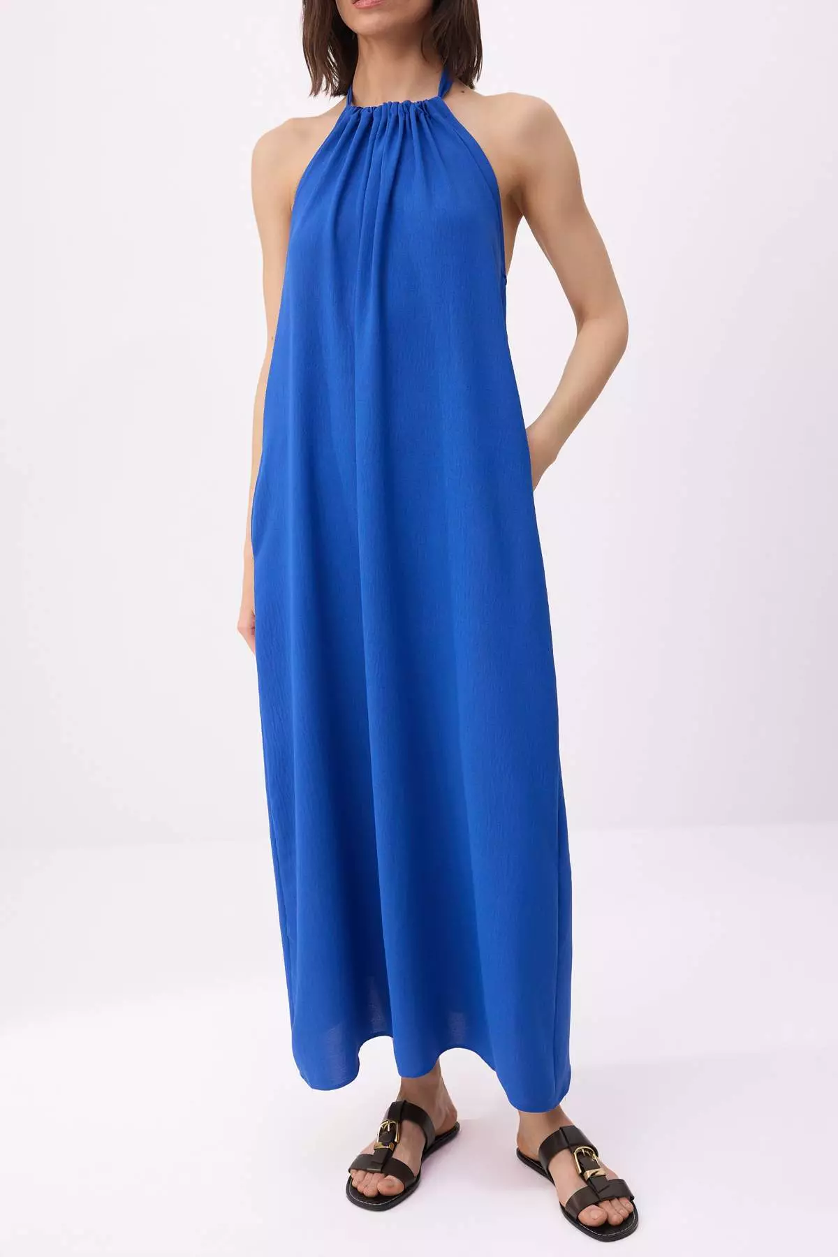 Cobalt Relaxed Fit Maxi Woven Dress Twoss26El329