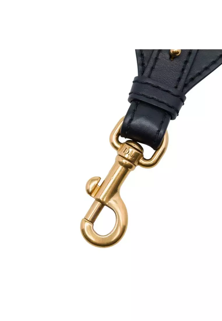 Pre-Loved Dior Canvas Logo Embroidered Shoulder Strap