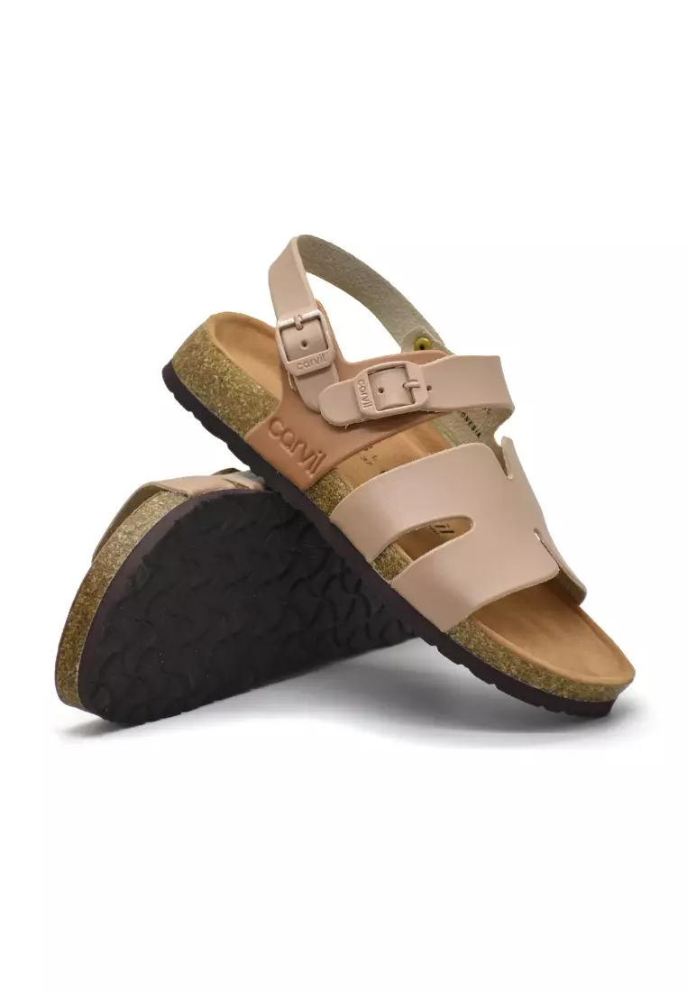 Carvil Sandal Wanita Scarlett-03 L Mocca/Stone