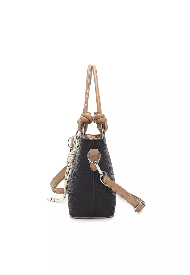 Women's Top Handle Bag / Sling Bag / Crossbody Bag / Shoulder Bag (Tas Tangan Wanita / Tas Selempang Wanita / Tas Bahu Wanita) - Hitam