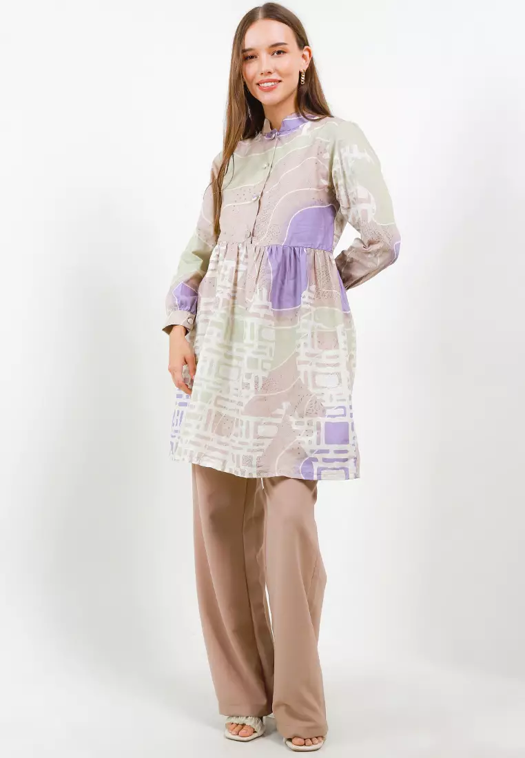 Aleeya Tunic Batik Katun Wanita
