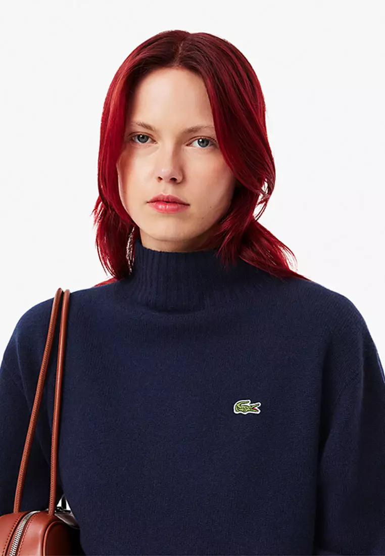 Buy Lacoste High Neck 3D Knit Cashmere Sweater 2025 Online
