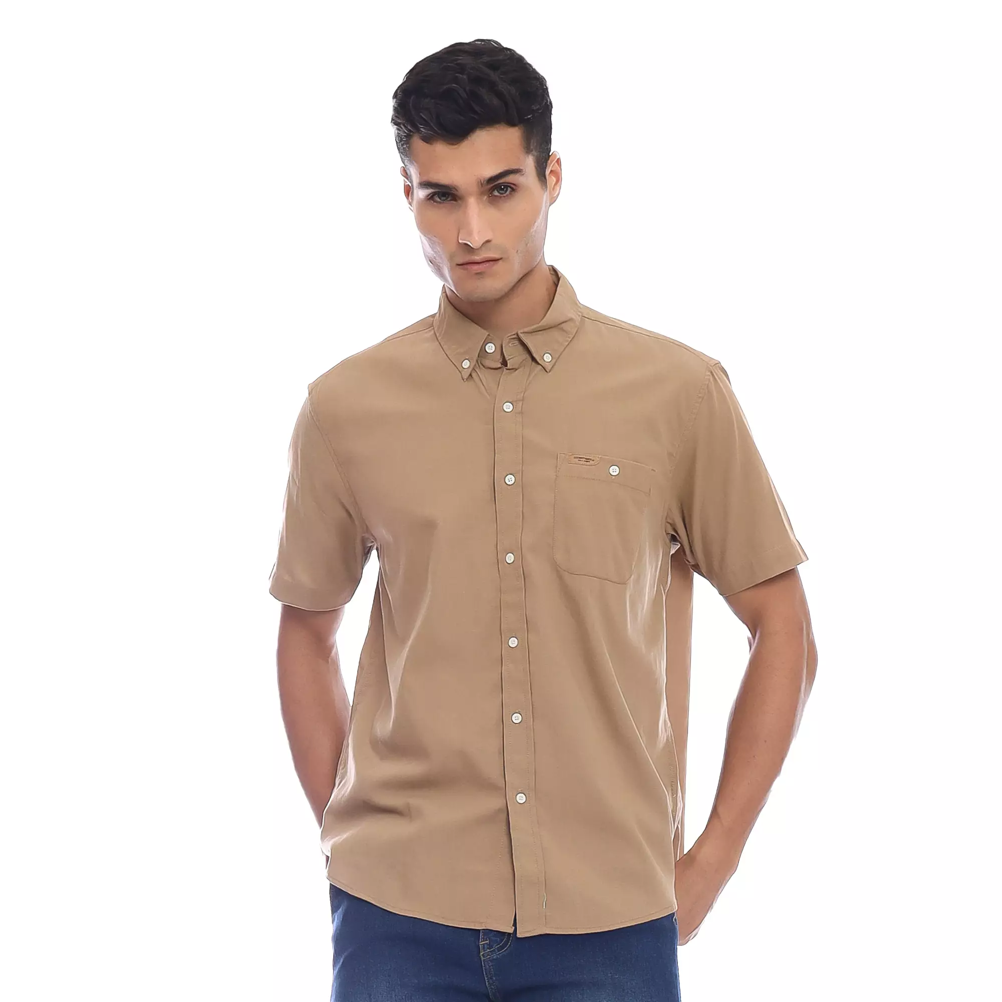 Jual Poshboy POSHBOY Basic Shirt Tokyo Brown - Kemeja Formal Pria ...