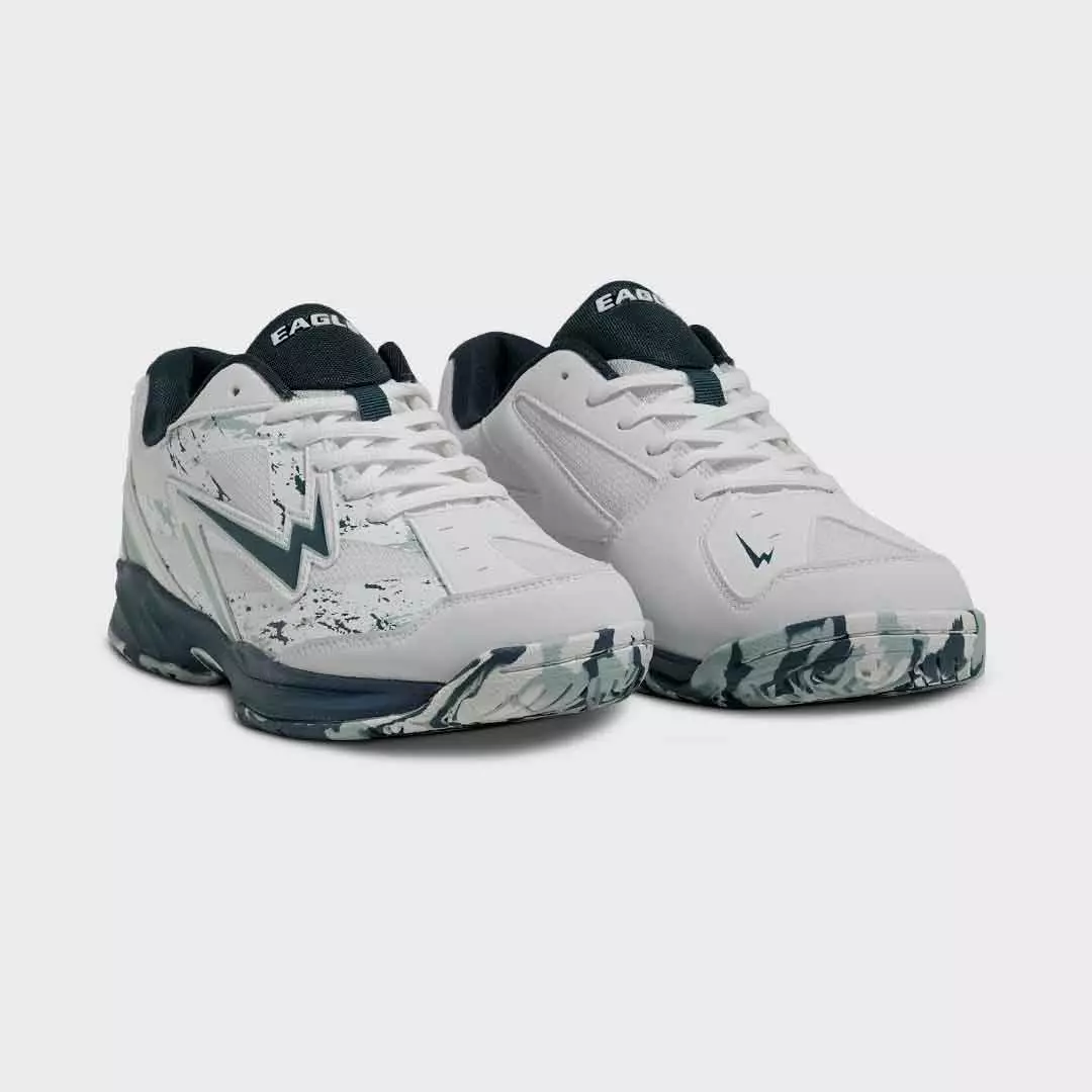 Eagle Sepatu Badminton Shard - PUTIH/BIRU TUA