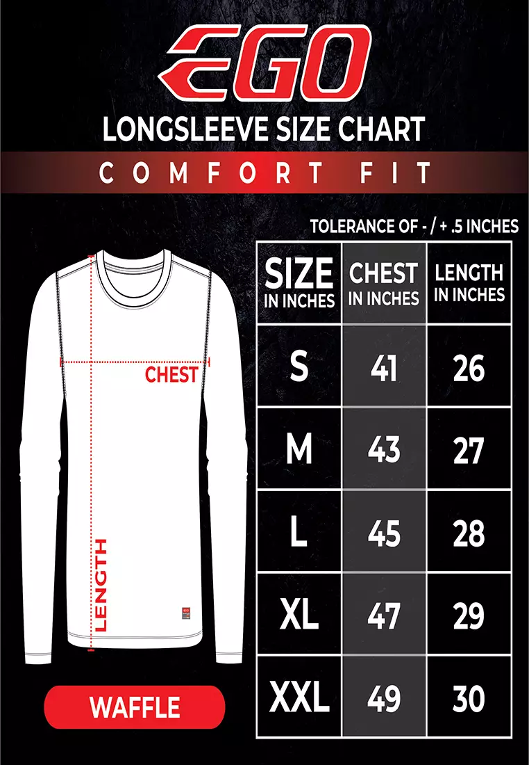 Roundneck Waffle Long Sleeve