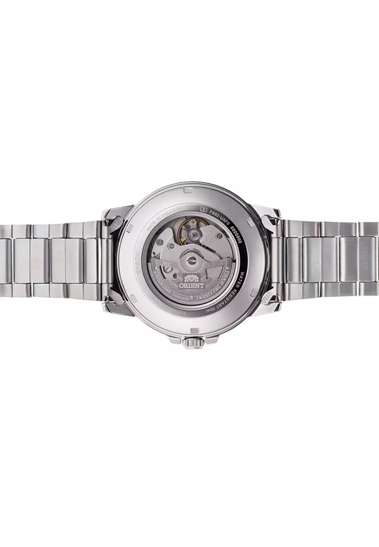 Orient Commuter RA- AA0C02L Automatic 41.9mm Day Date Blue Dial Metal Silver