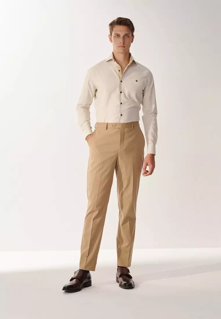 Khaki Slim Fit Shirt