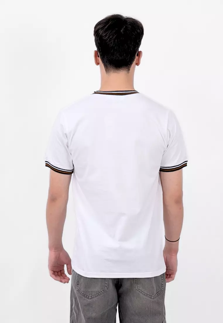 Ryusei Kaos Pria Masahiro Basic White