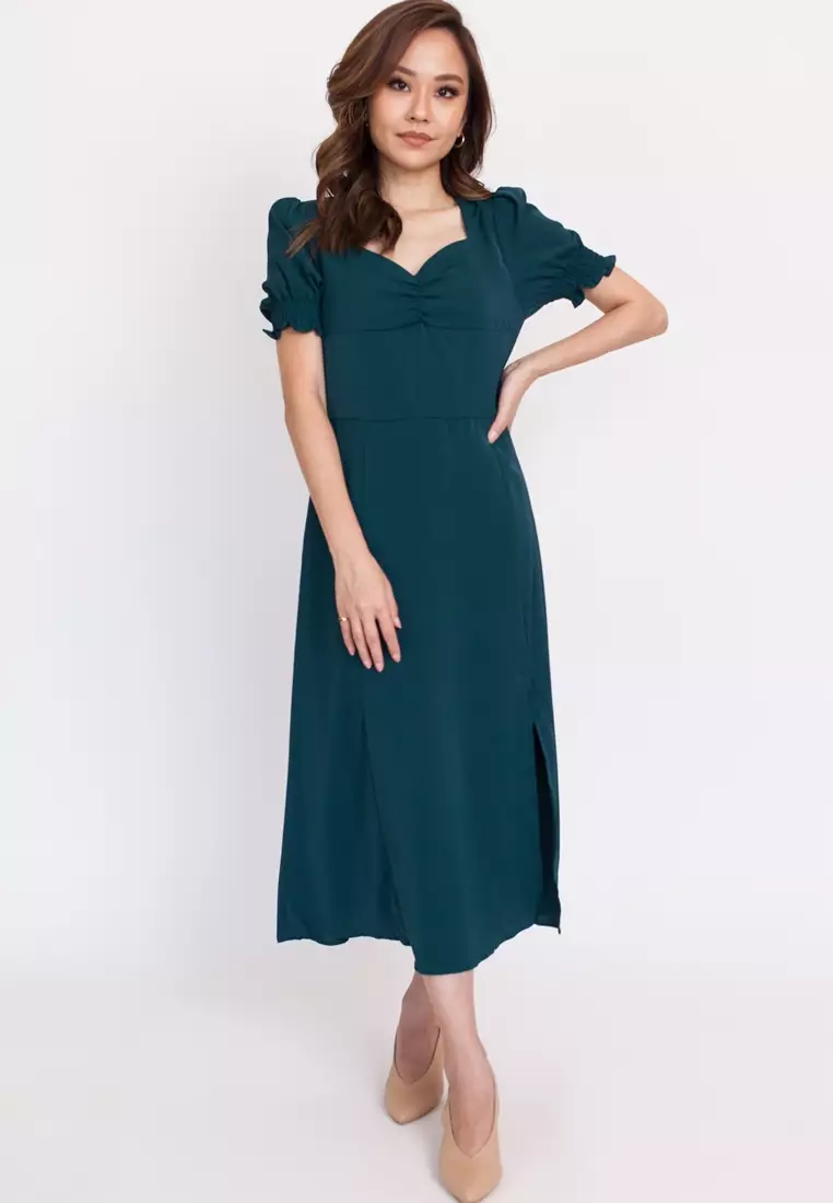 Buy Hook Clothing Sweetheart Neck Flare Dress Online ZALORA Malaysia