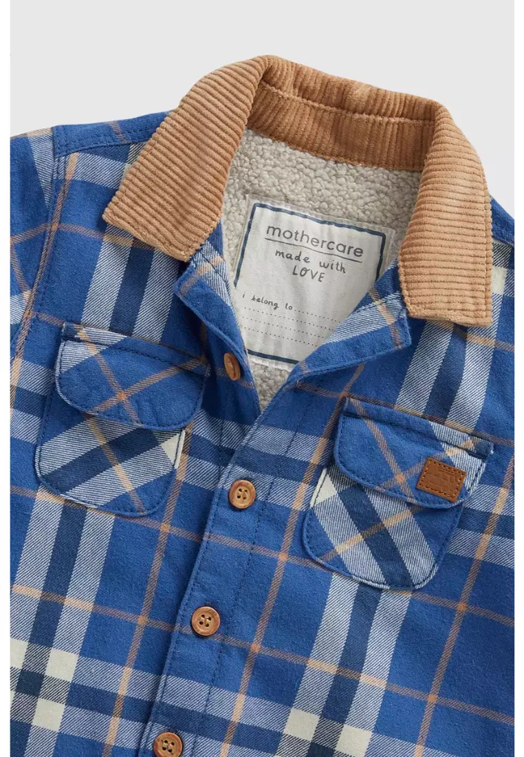 Blue Checked Shacket