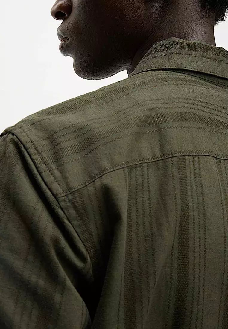 Regular Fit Cotton Rich Short Sleeve Shirt