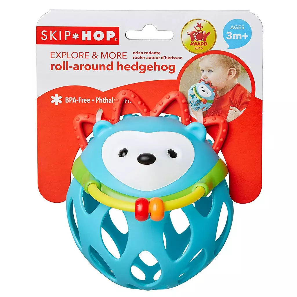 Skip Hop Explore And More Roll Around Rattle Hedgehog - Mainan Bayi