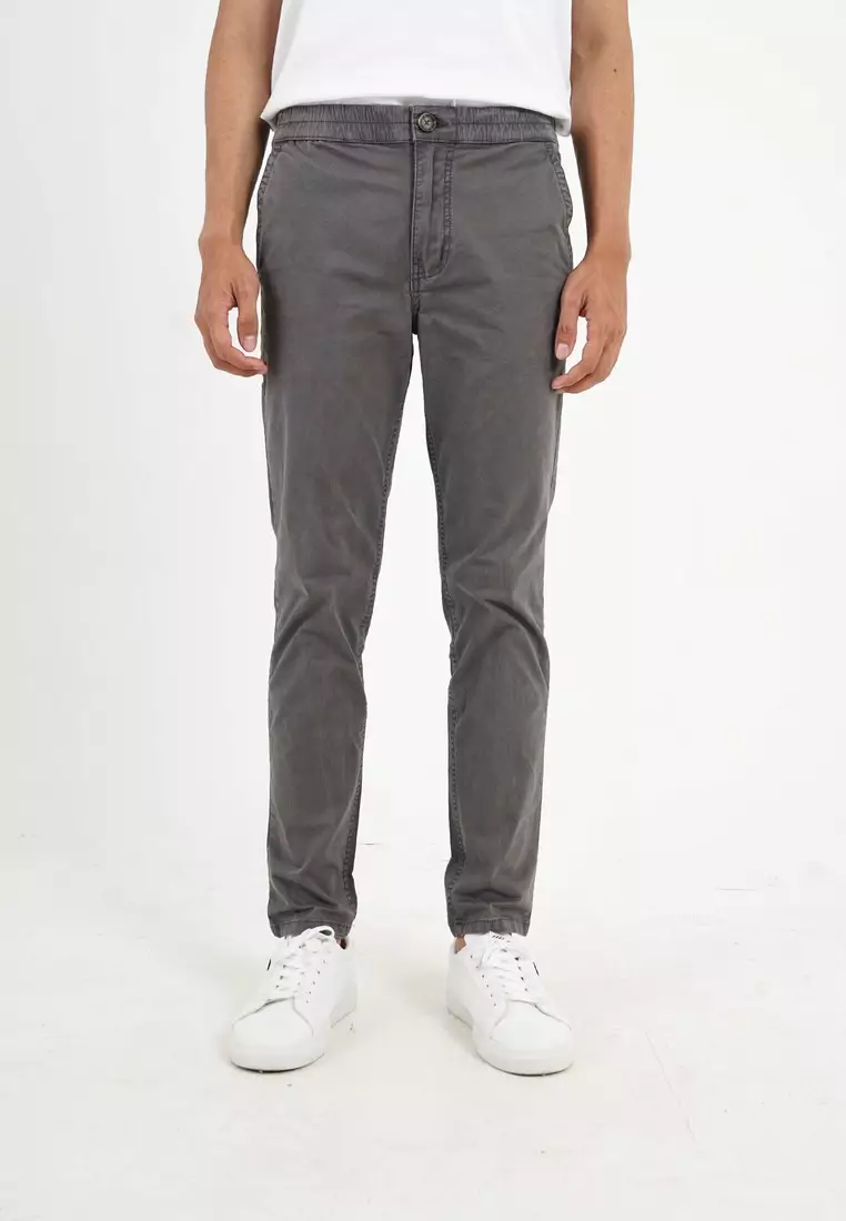 3Second Men's Long Pants Slim Fit Twill OL-C041124