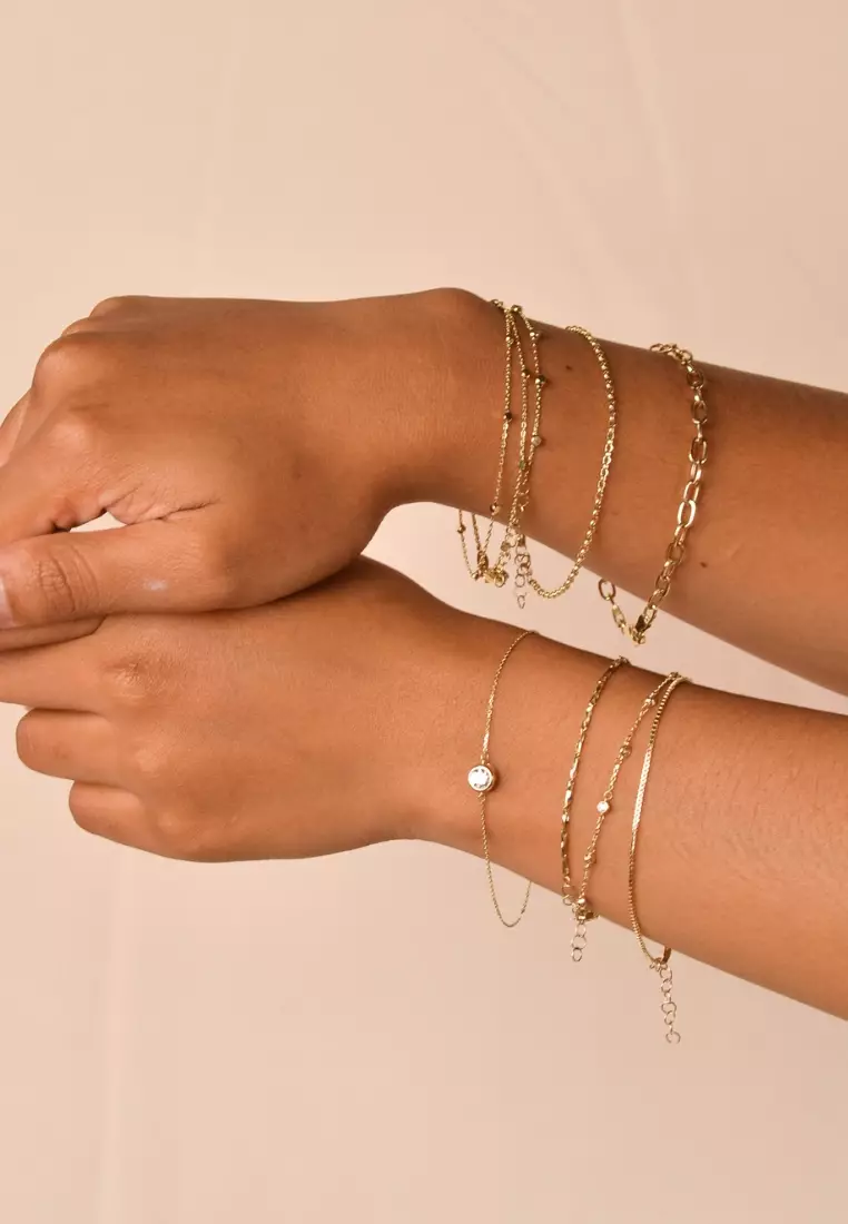 Box Chain Bracelet 14k Gold