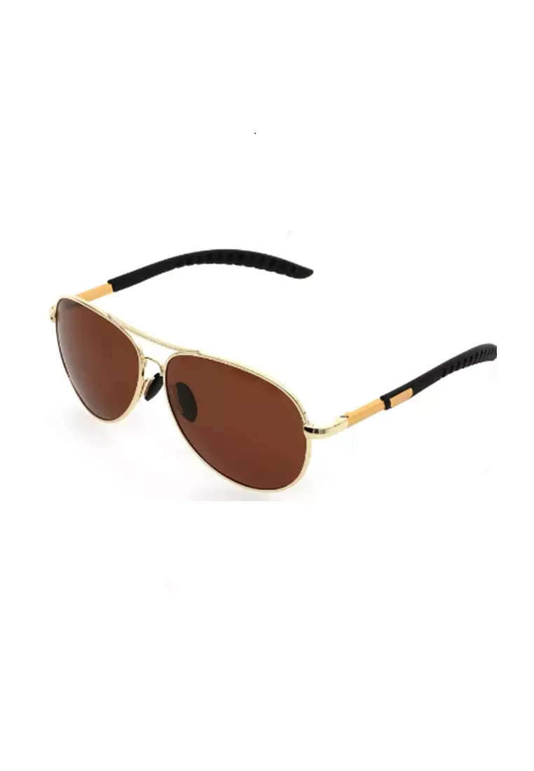 Adkins Kacamata Pria Aviator Polarized Lens Sunglasses UV Protection Frame Material Metal ORIGINAL