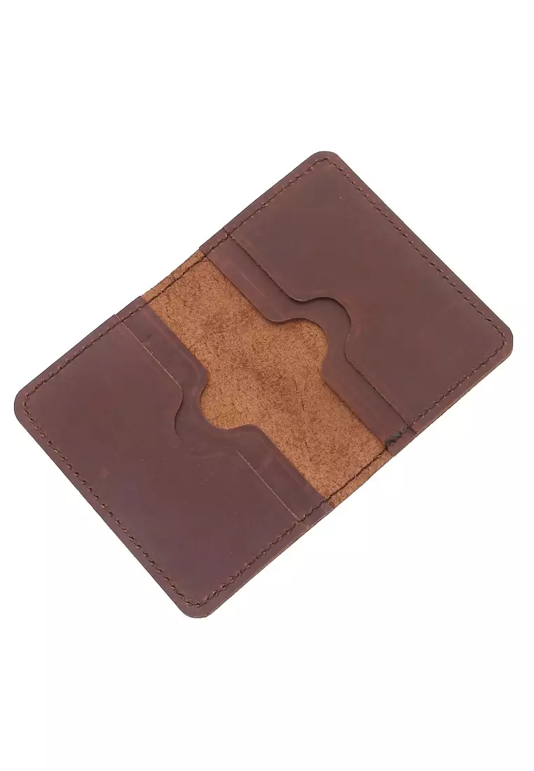 Zackly Card Wallet Many Slot Handmade Material Genuine Leather 024 ORIGINAL - Brown