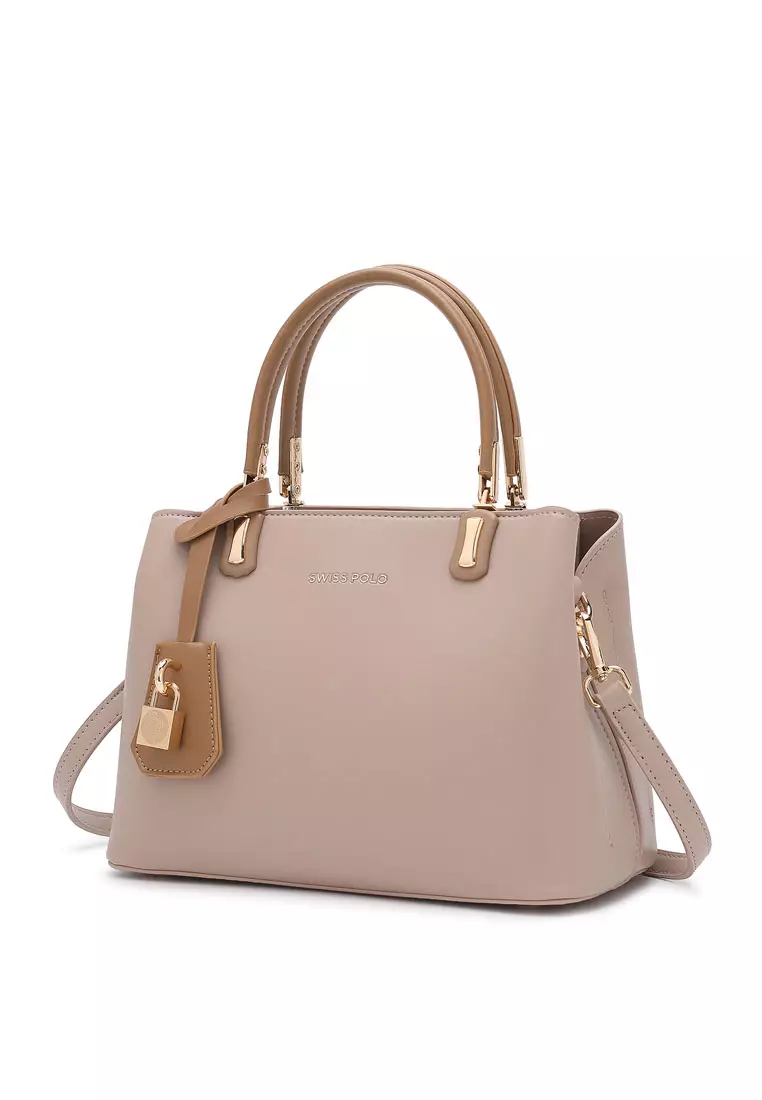 Women's Top Handle Bag / Sling Bag / Crossbody Bag (Tas Selempang / Tas Tangan) - Cokelat