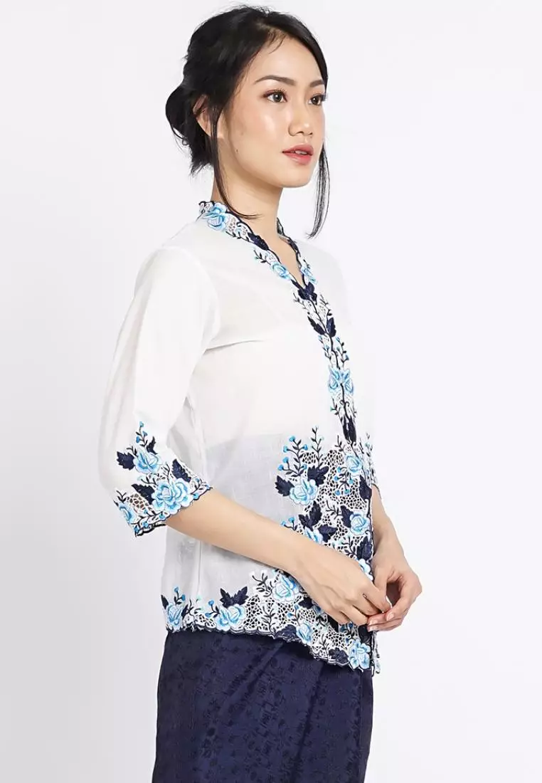 Kebaya Encim Rose Hand Made Embroidery