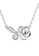 Her Jewellery silver Rose Pendant (White Gold) - Made with premium grade crystals from Austria A5E8CAC06E48D5GS_3
