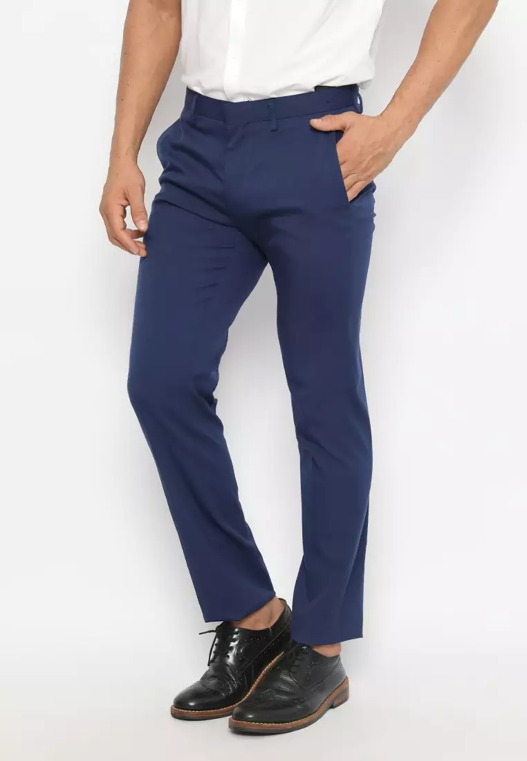 Jobb Bellmore-B Celana Panjang Pria Modern Slim Fit Blue 3