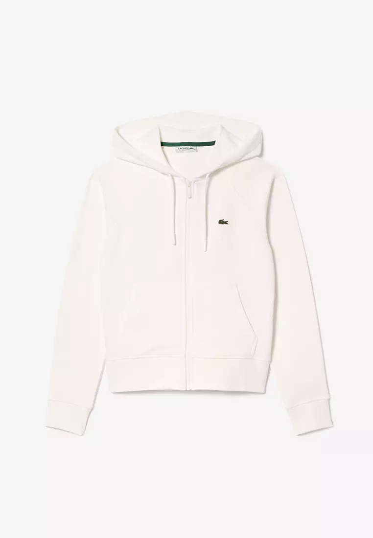 Lacoste white zip up hoodie 2025