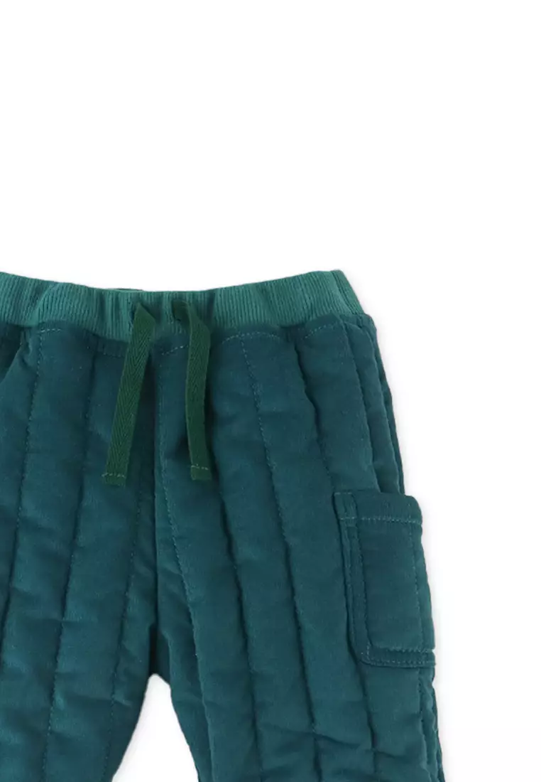 Baby Boys Fine Cords Quilted Joggers