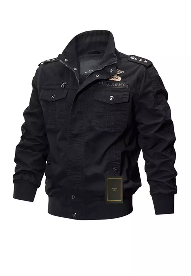 Mens black field jacket shop