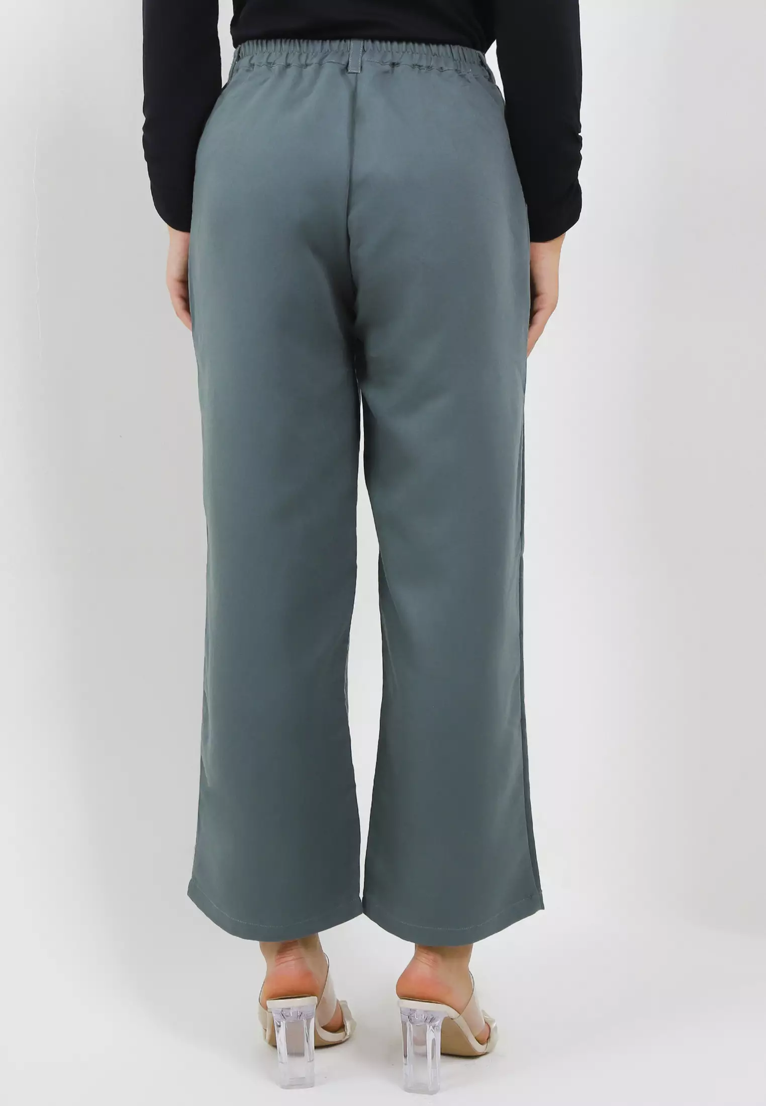 MFMW Zendesi Celana Panjang Kulot Hijau Botol