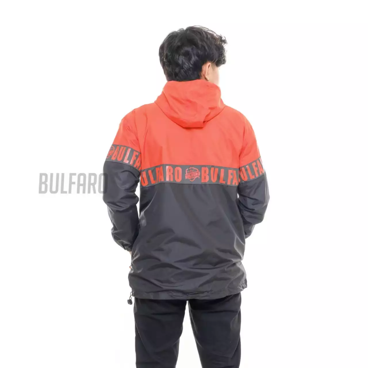 Lineover Jaket Orange Black