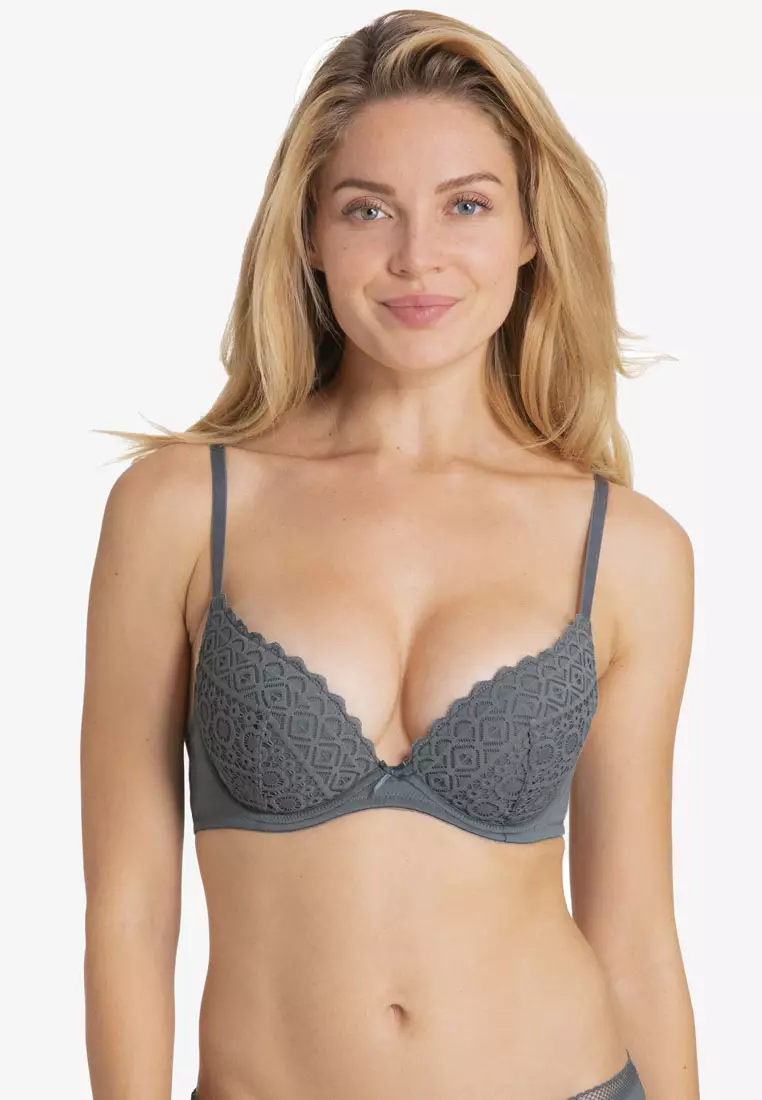 M&S Womens 3pk Cotton Non Wired Full Cup T-Shirt Bra A-E - 34D