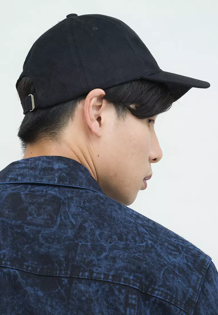 Topi Casual Polos Sport Besi Baseball Cap Tumblr Hat Hitam