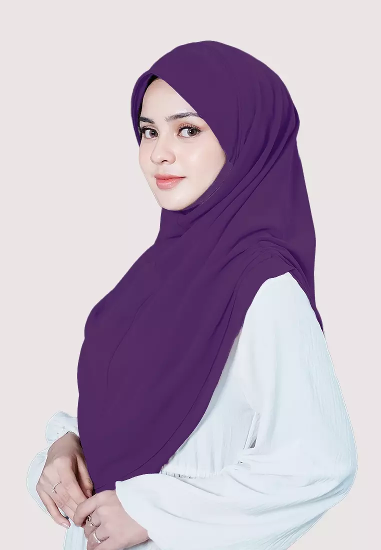 HIJAB INSTAN IRISH - DARK PURPLE