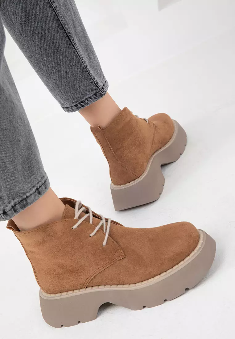 Tan Suede 19928 Boots & Booties