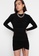 Trendyol black Ruched Knit Dress E73A1AA47656F6GS_4