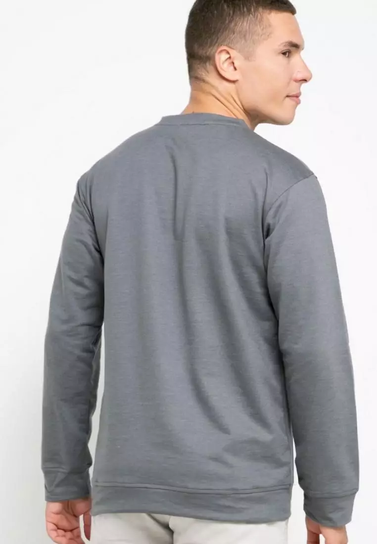 MOA02 Thirdday sweater td simple grey men