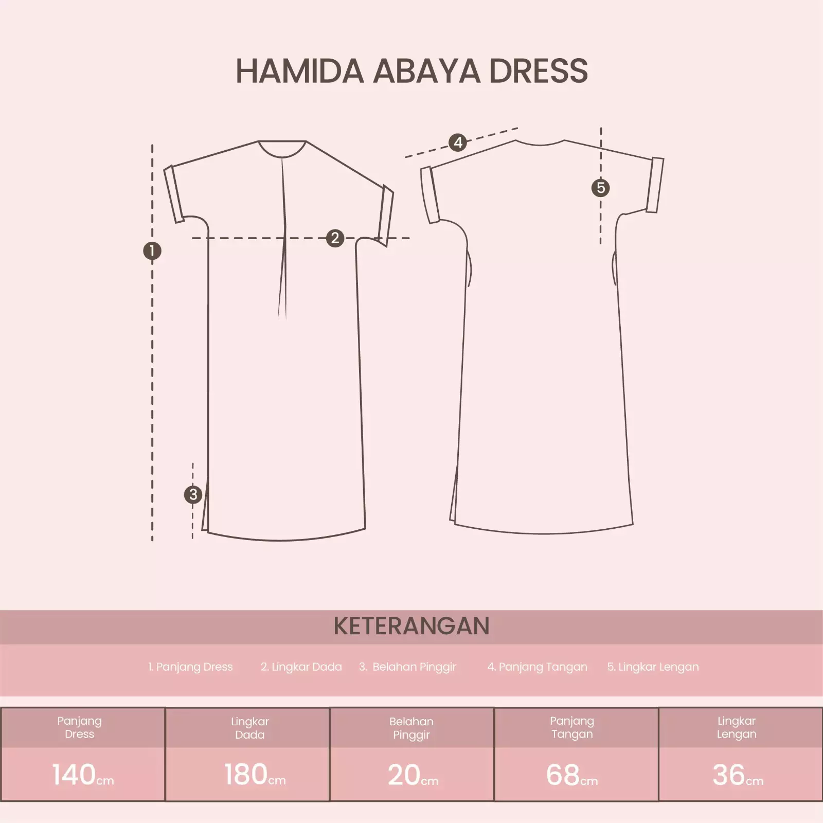 Hamida Abaya Light Grey (Lozy X Hamidah)