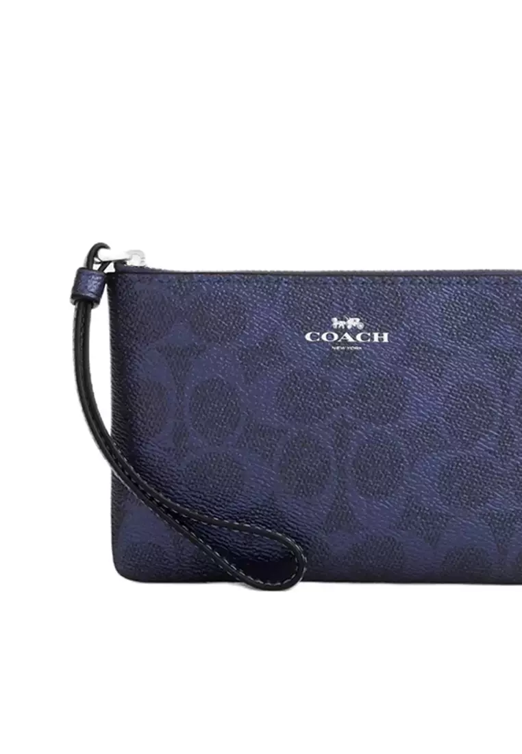 Buy Coach Corner Zip Wristlet In Signature Canvas CCK71 2026